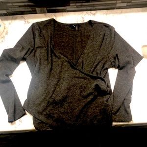 1.State knit wrap top